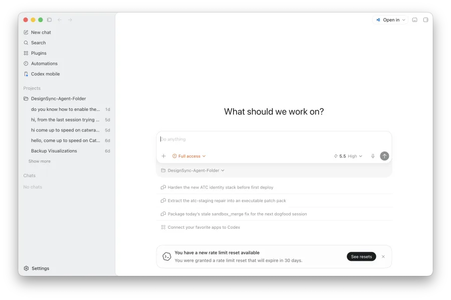 Building with Codex.